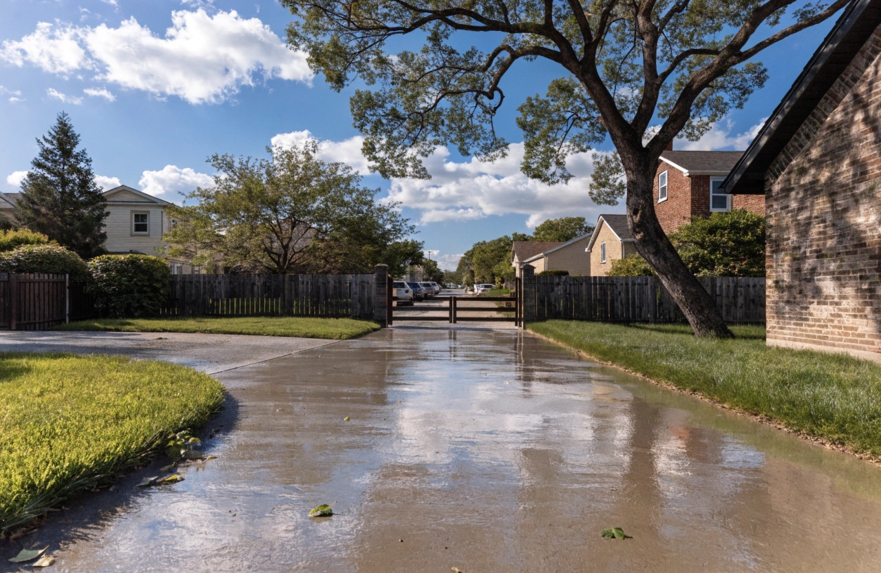 New concrete driveway poured using ready mix concrete in Toowoomba