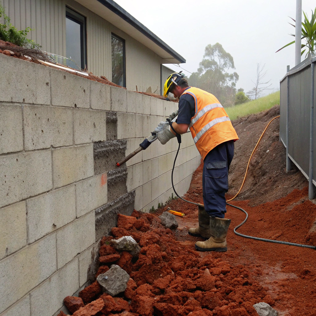 retaining wall demolition Toowoomba